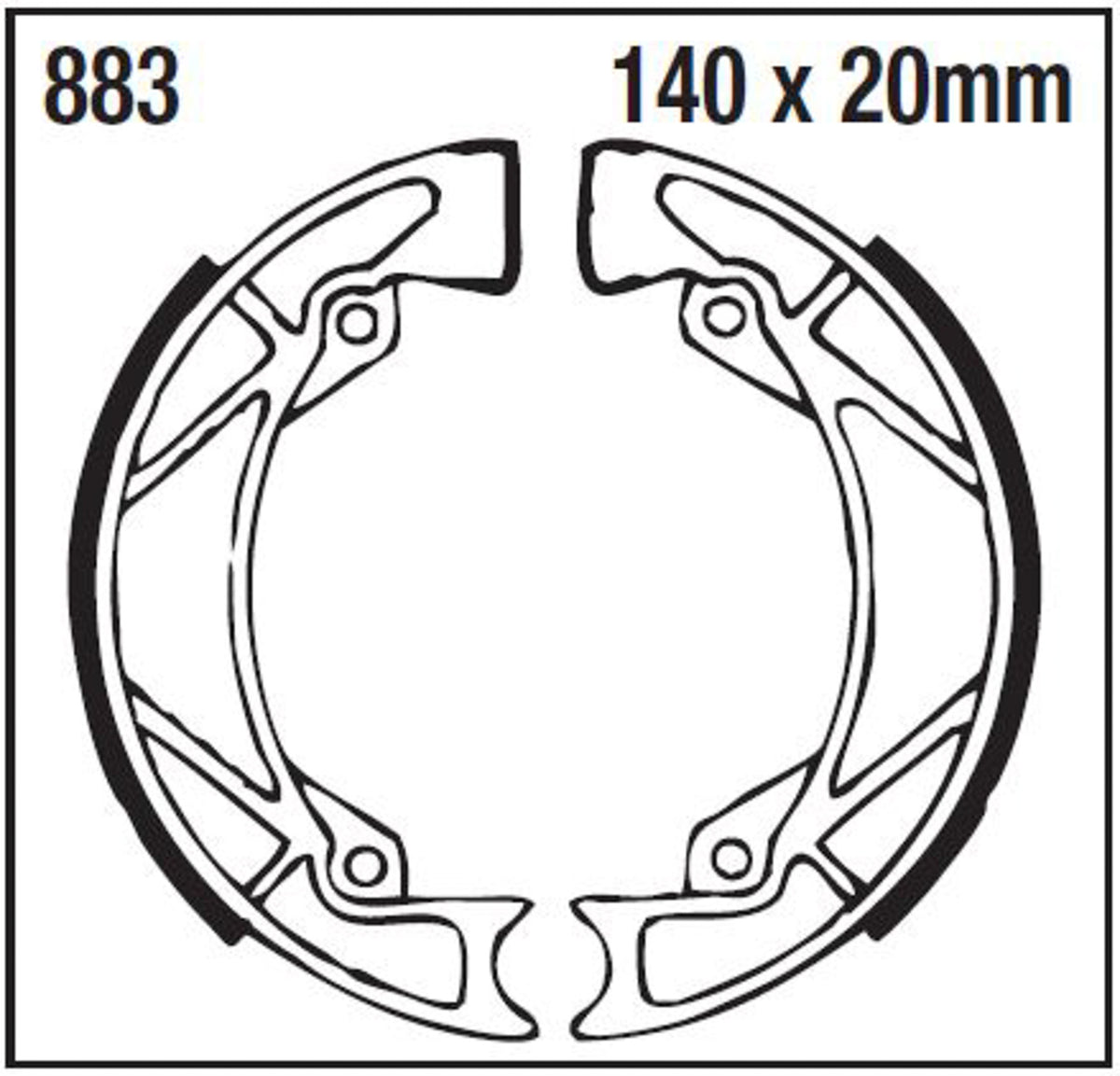 Bremsbacken EBC 883