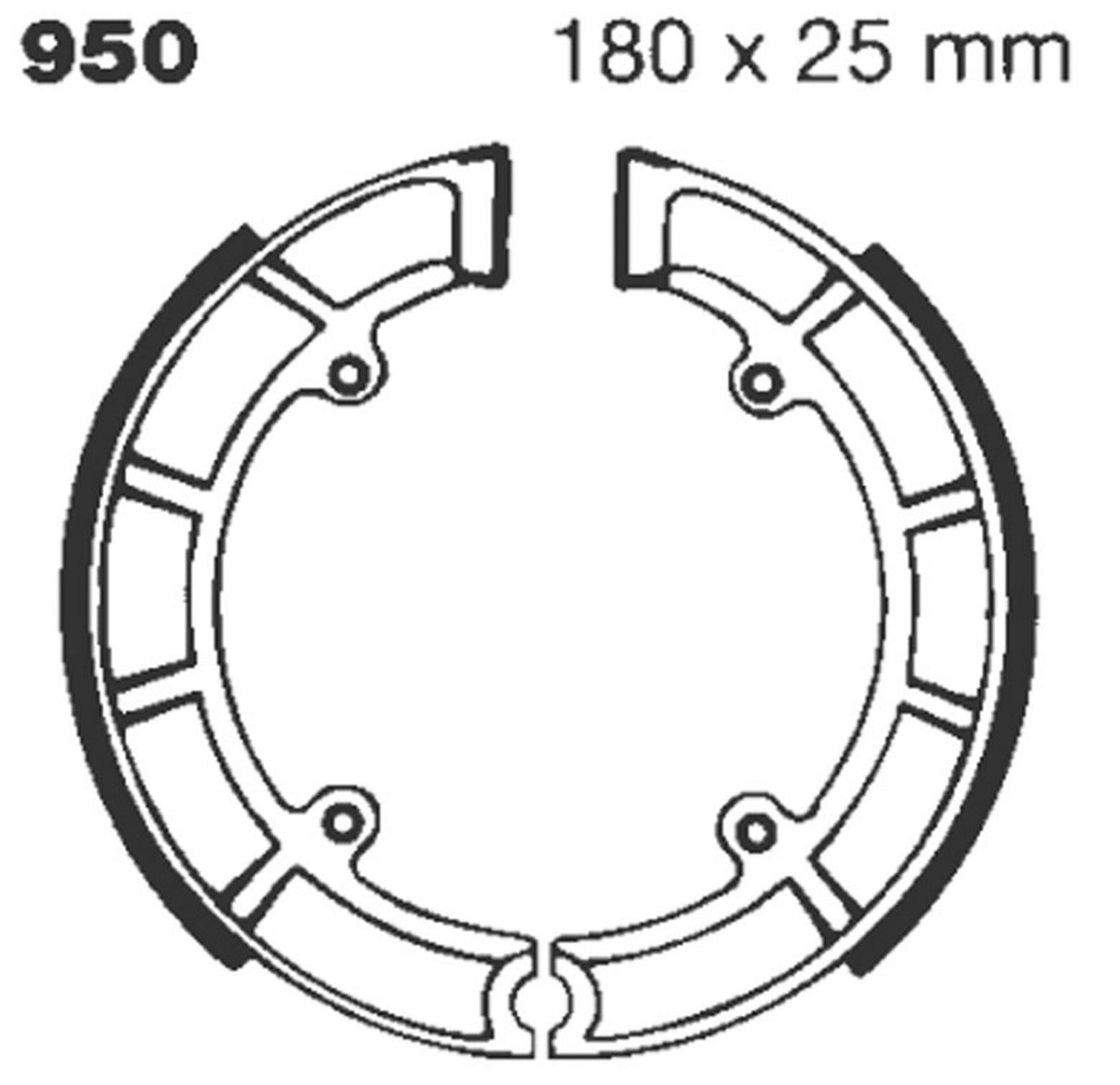 Bremsbacken EBC 950