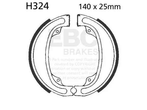 EBC Bremsbacken H324