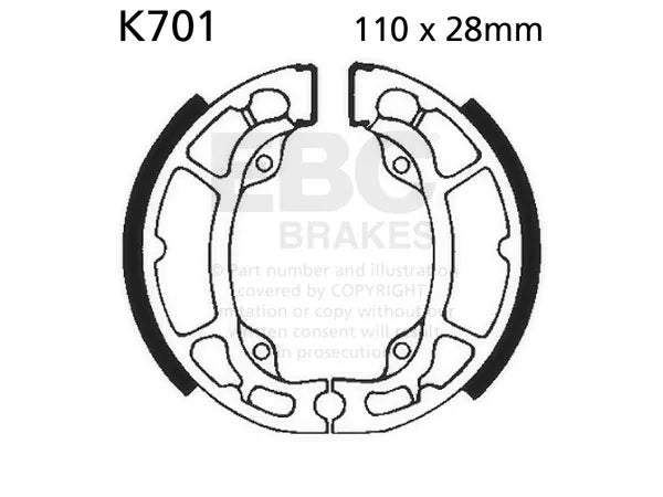 EBC K701 Bremsbacken