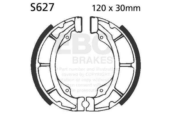 EBC Bremsbacken S627