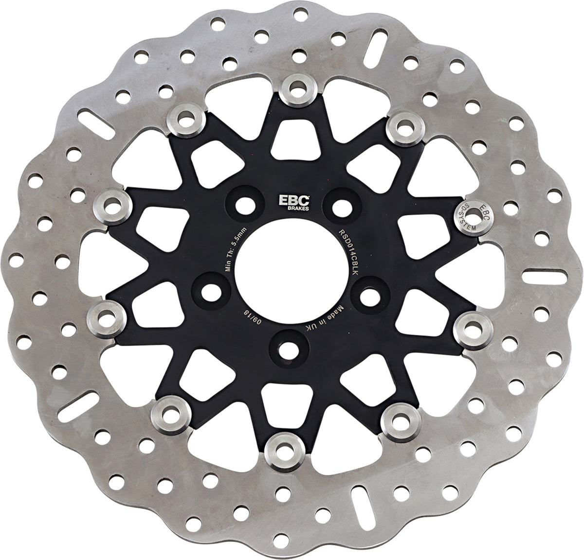 Schwimmende Bremsscheibe EBC RSD 014 CBLK hinten