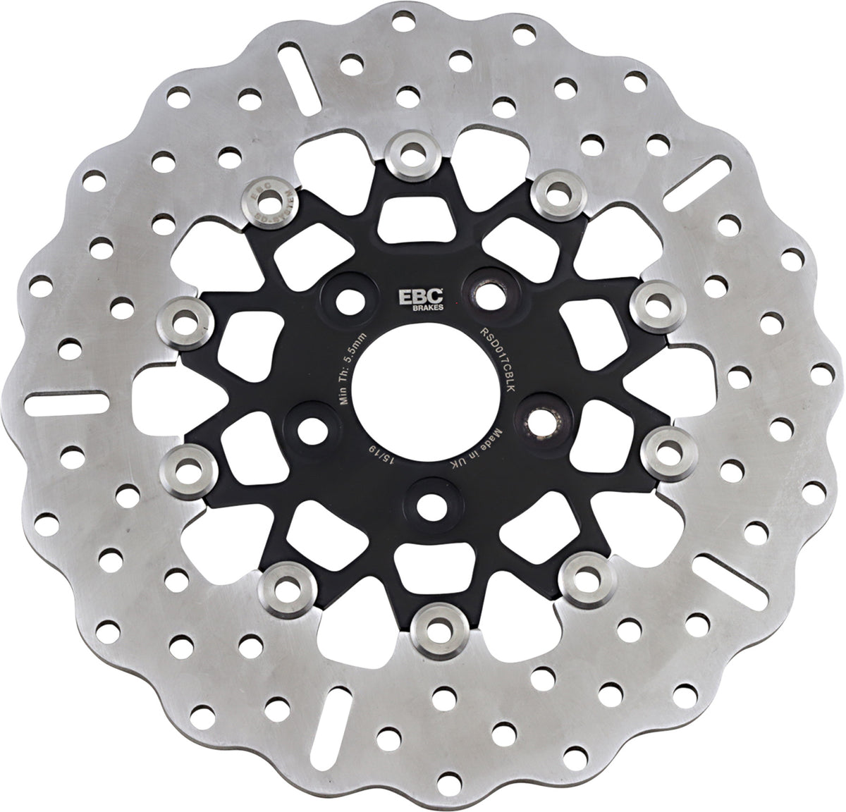 Schwimmende Bremsscheibe EBC RSD 017 CBLK hinten