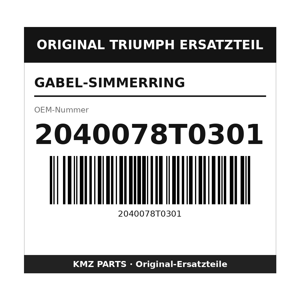 Triumph Gabel-Simmerring 2040078T0301