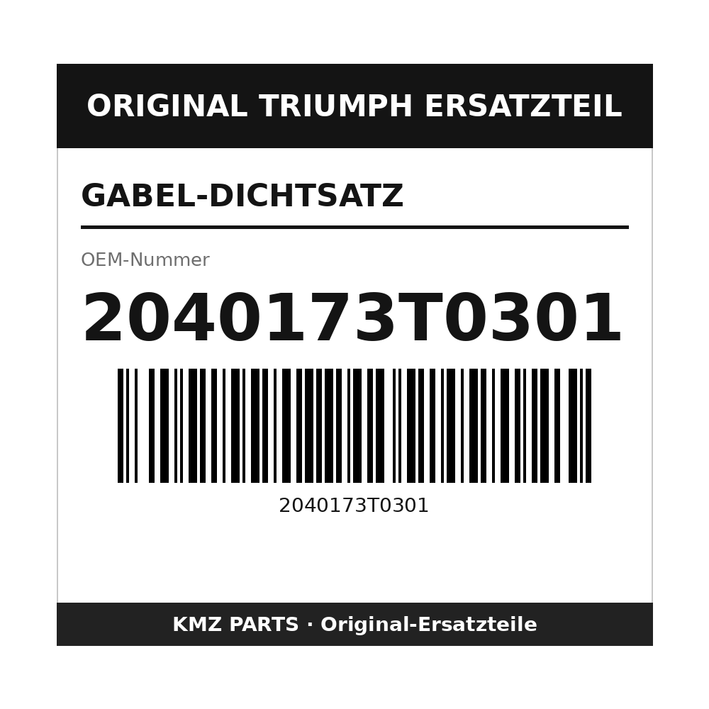 Triumph Gabel-Dichtsatz 2040173T0301