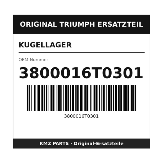 Triumph Kugellager 3800016T0301