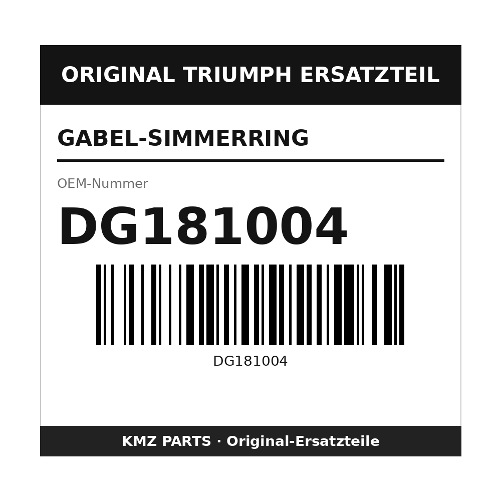 Triumph Gabel-Simmerring DG181004