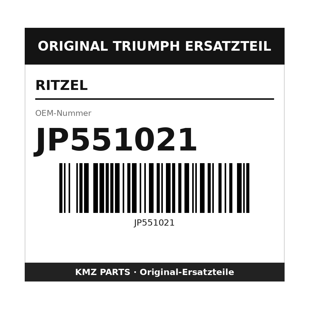 Triumph Ritzel JP551021