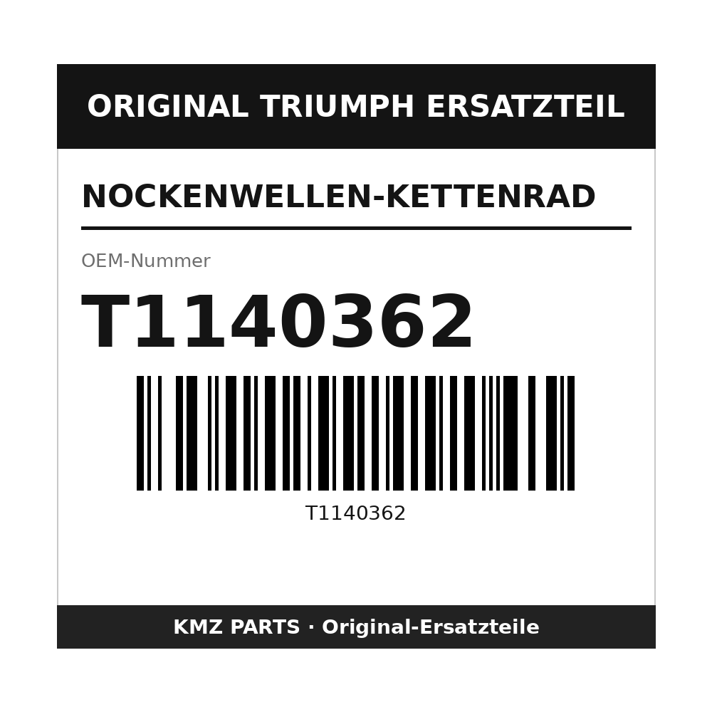 Triumph Nockenwellen-Kettenrad T1140362