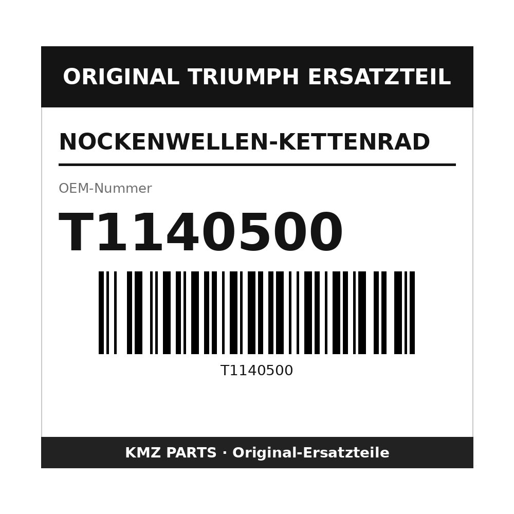 Triumph Nockenwellen-Kettenrad T1140500