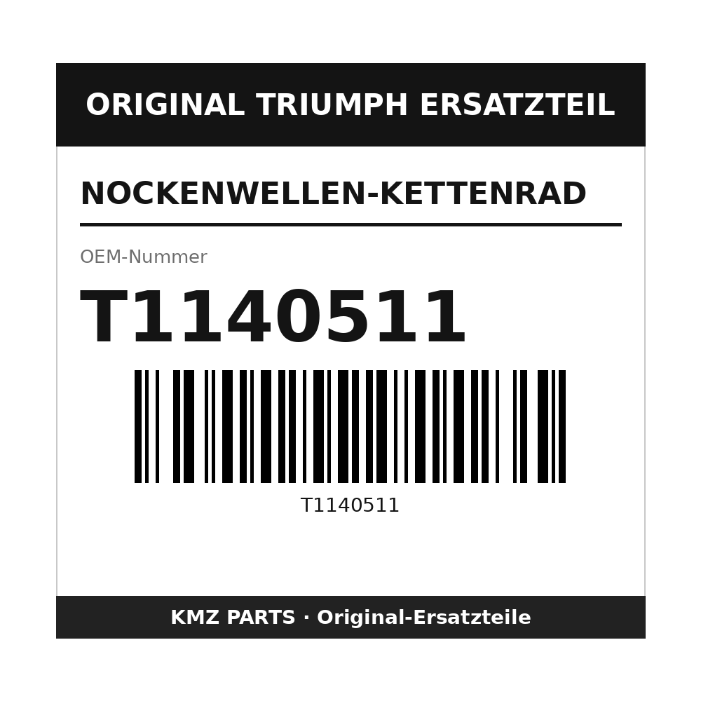 Triumph Nockenwellen-Kettenrad T1140511