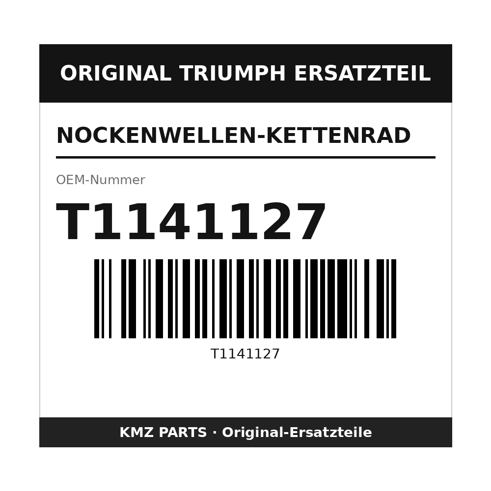 Triumph Nockenwellen-Kettenrad T1141127