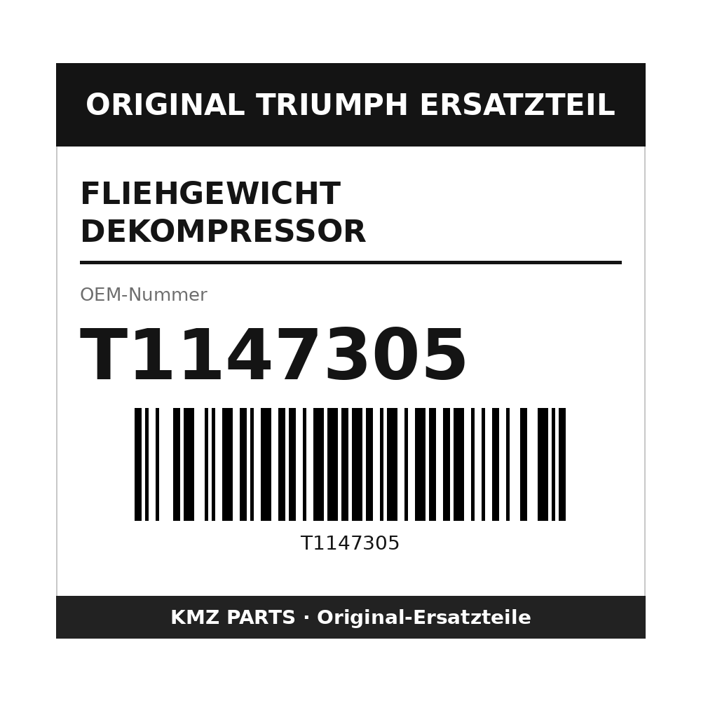 Triumph Fliehgewicht Dekompressor T1147305