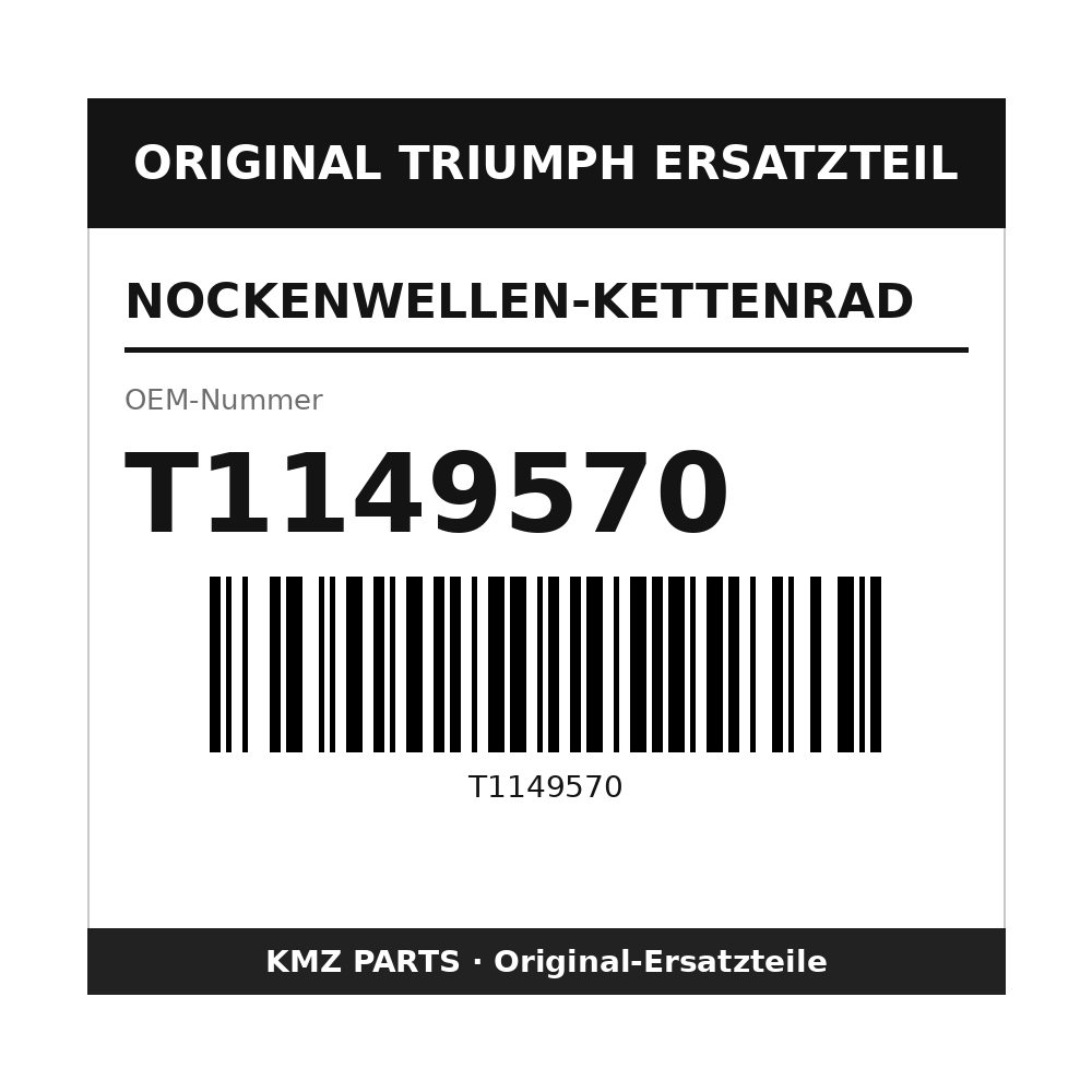 Triumph Nockenwellen-Kettenrad T1149570