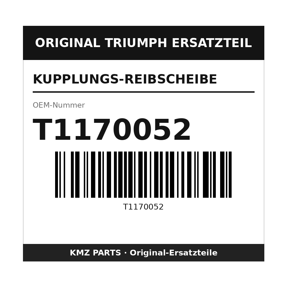 Triumph Kupplungs-Reibscheibe T1170052