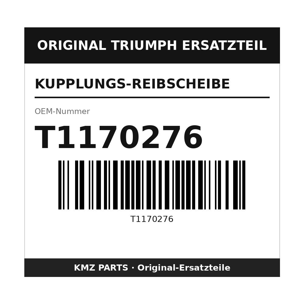 Triumph Kupplungs-Reibscheibe T1170276