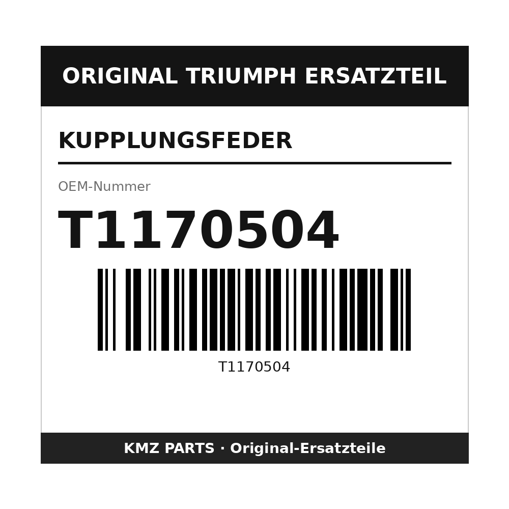 Triumph Kupplungsfeder T1170504