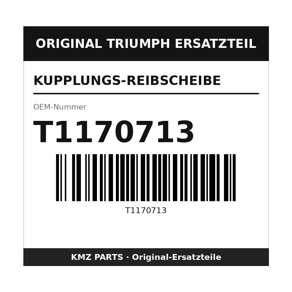 Triumph Kupplungs-Reibscheibe T1170713