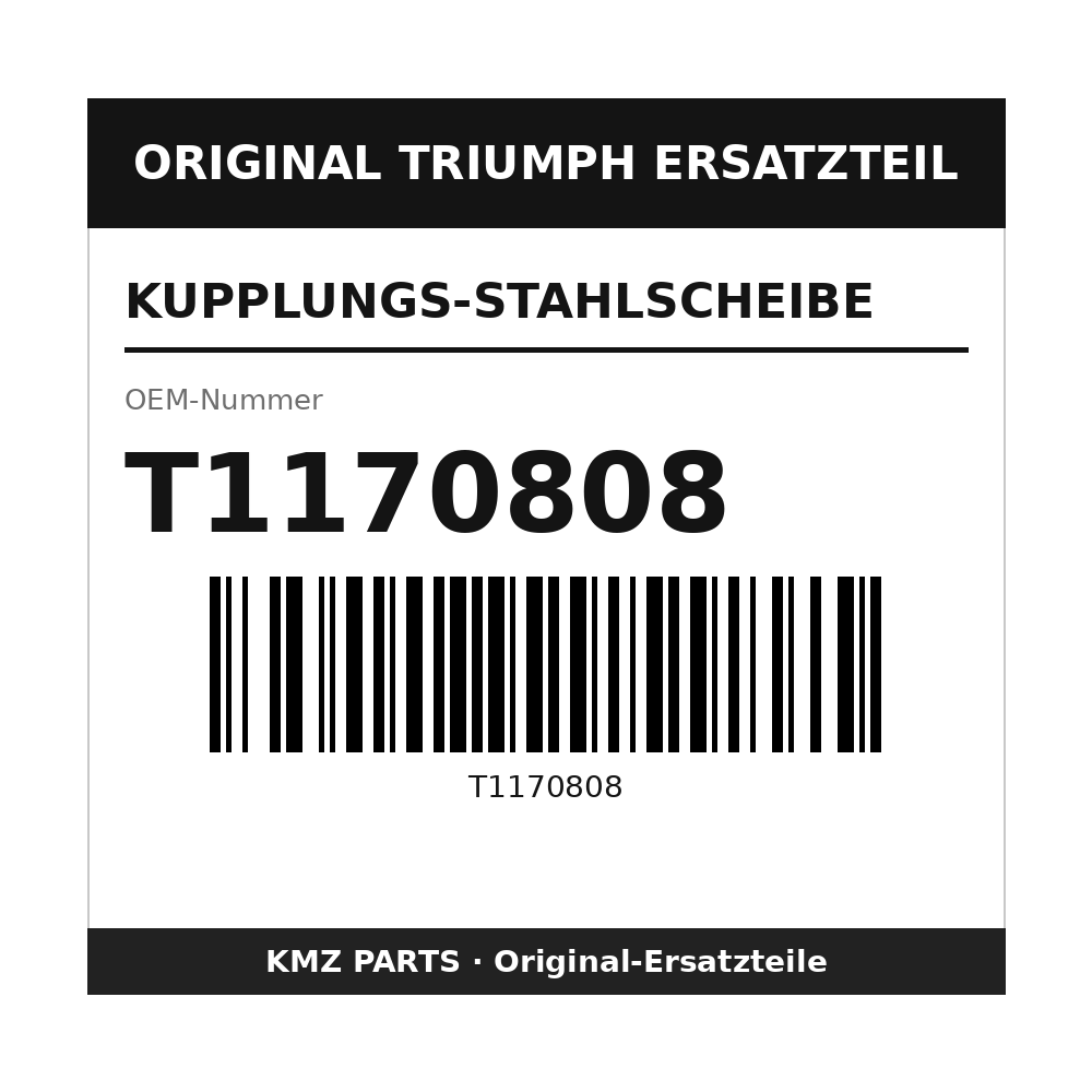 Triumph Kupplungs-Stahlscheibe T1170808