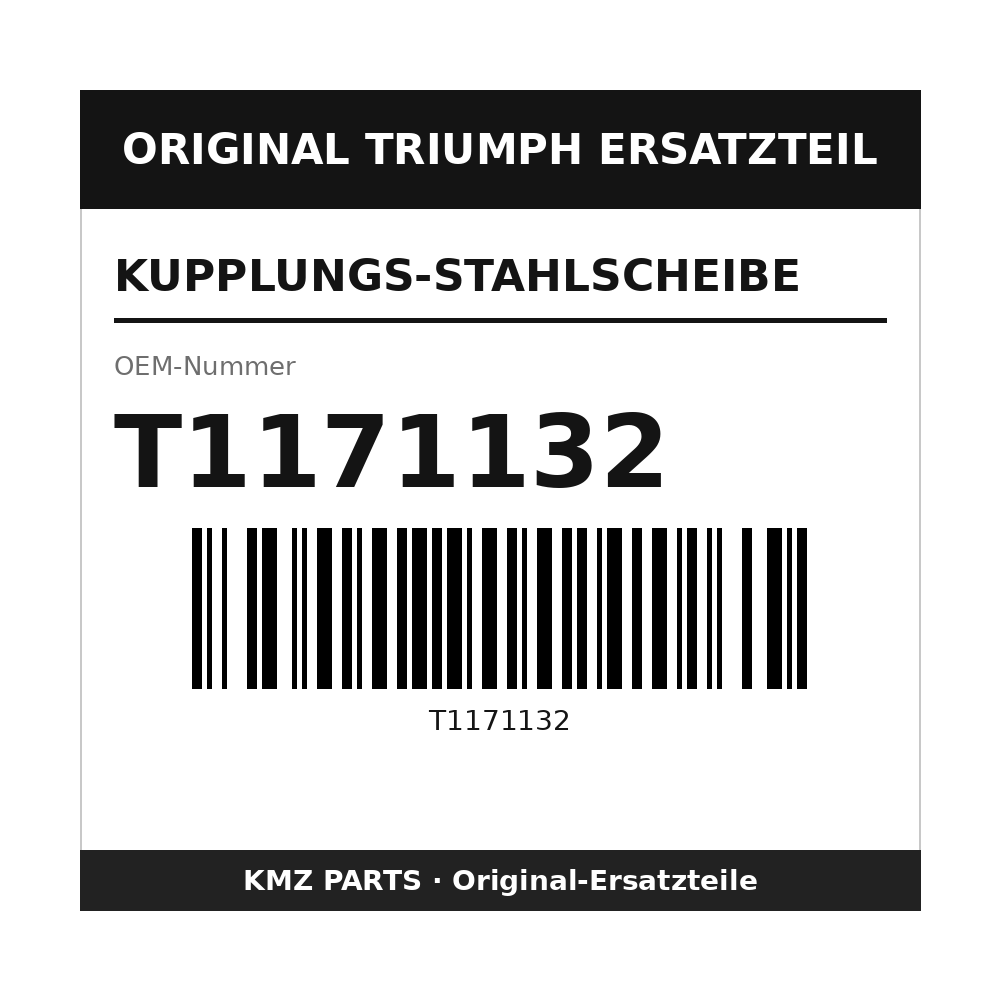 Triumph Kupplungs-Stahlscheibe T1171132