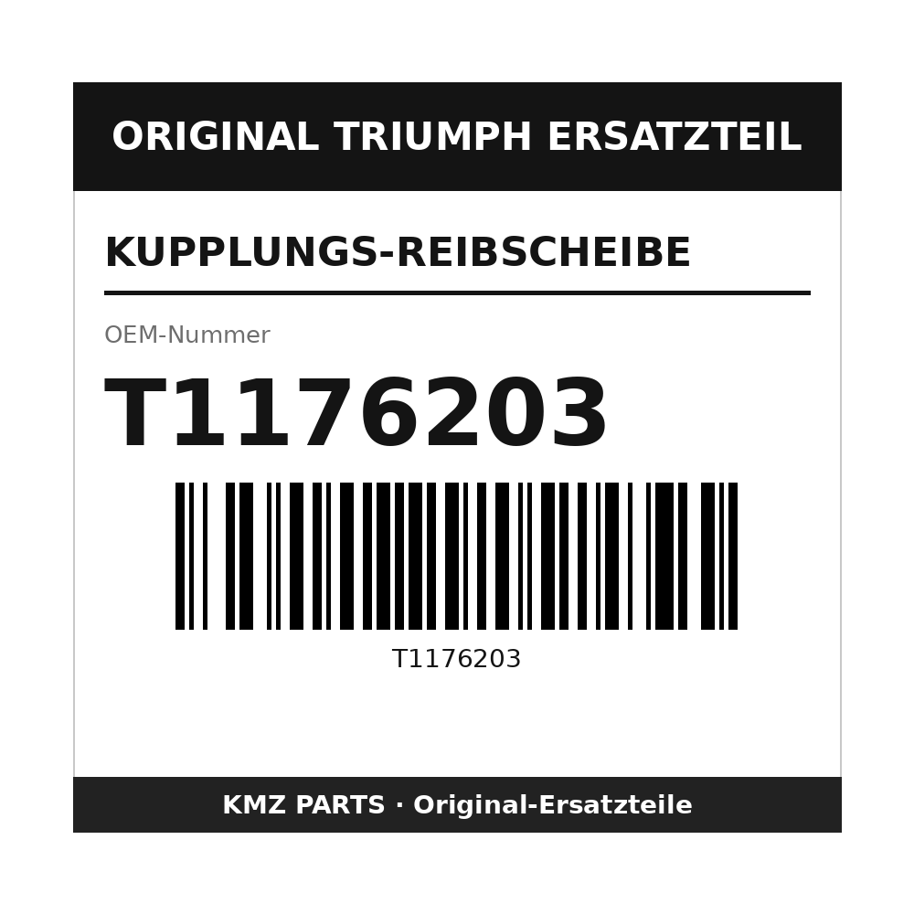Triumph Kupplungs-Reibscheibe T1176203