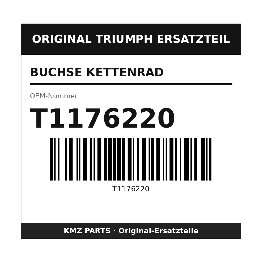 Triumph Buchse Kettenrad T1176220