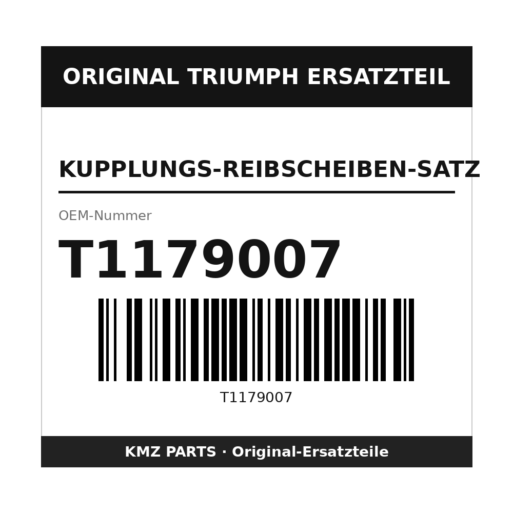 Triumph Kupplungs-Reibscheiben-Satz T1179007