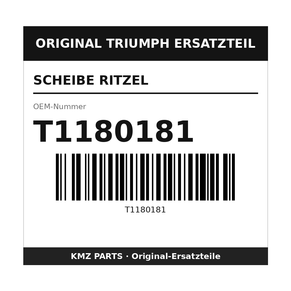 Triumph Scheibe Ritzel T1180181