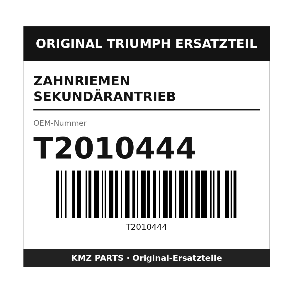 Triumph Zahnriemen Sekundärantrieb T2010444
