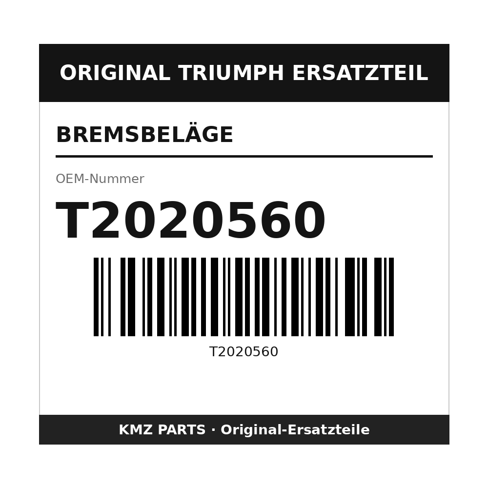 Triumph Bremsbeläge T2020560