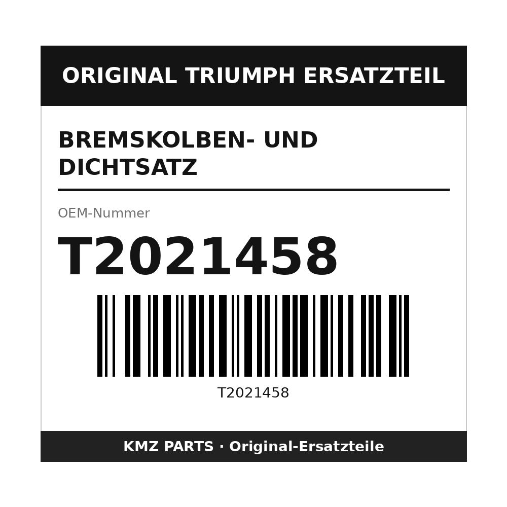 Triumph Bremskolben- und Dichtsatz T2021458