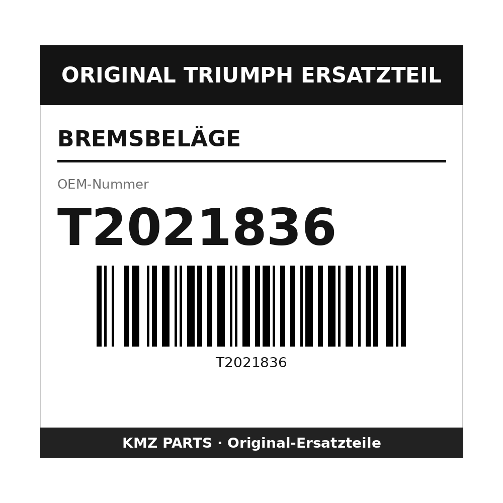 Triumph Bremsbeläge T2021836