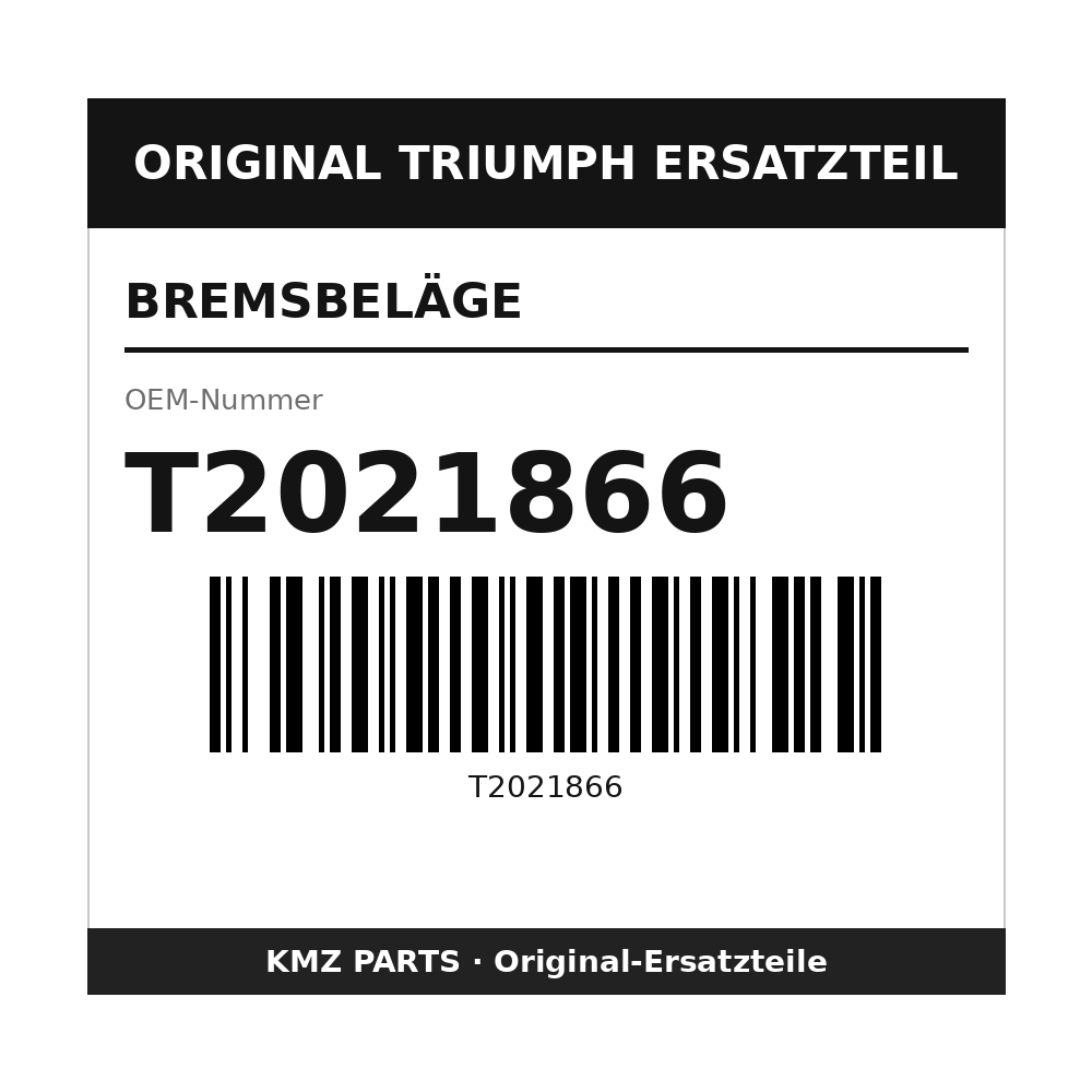 Triumph Bremsbeläge T2021866
