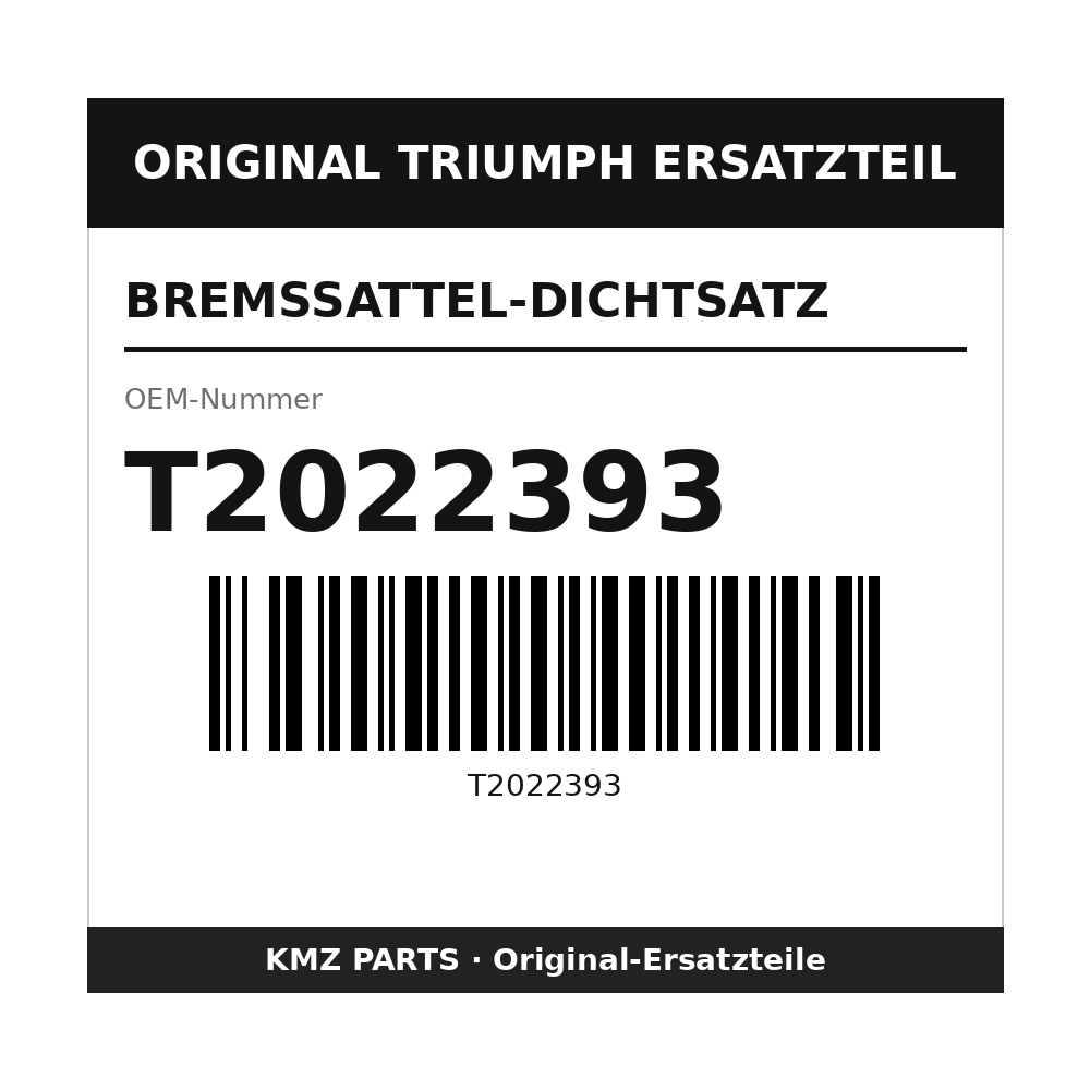 Triumph Bremssattel-Dichtsatz T2022393