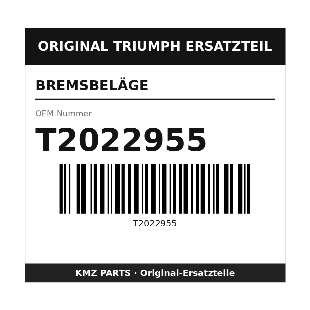 Triumph Bremsbeläge T2022955