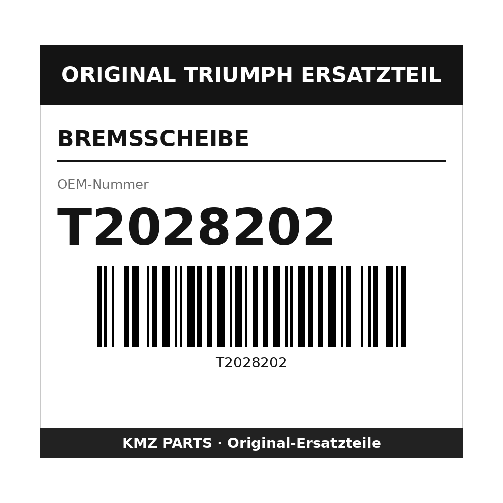 Triumph Bremsscheibe T2028202