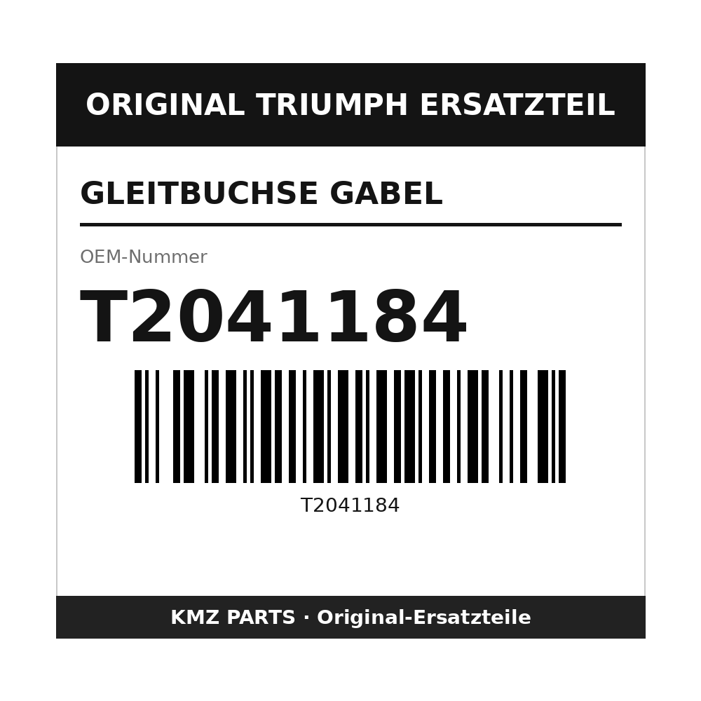 Triumph Gleitbuchse Gabel T2041184