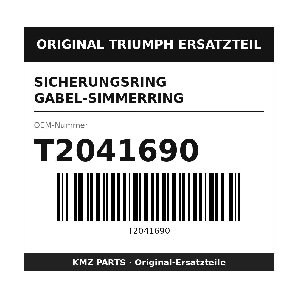 Triumph Sicherungsring Gabel-Simmerring T2041690