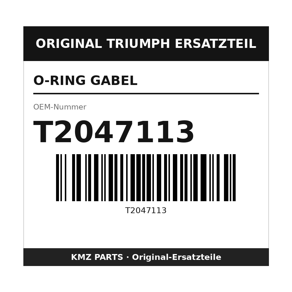 Triumph O-Ring Gabel T2047113
