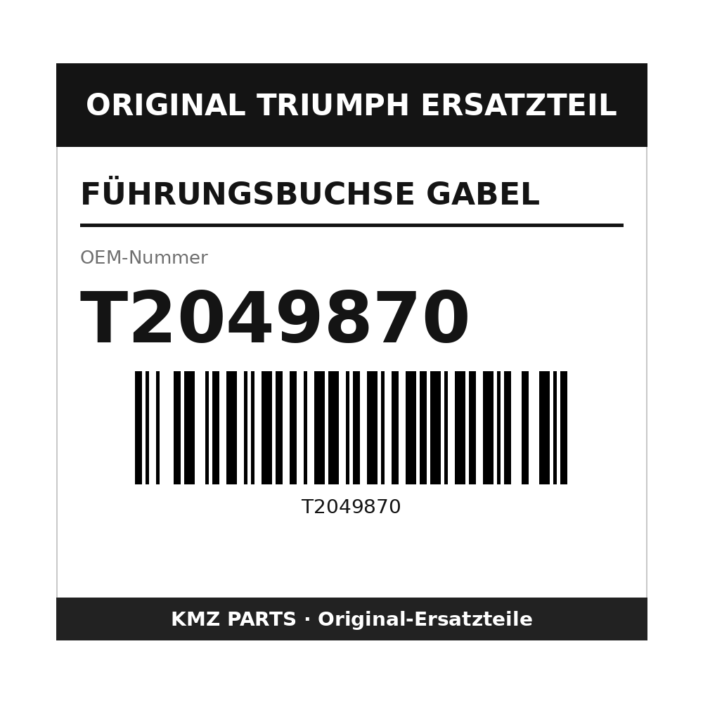 Triumph Führungsbuchse Gabel T2049870