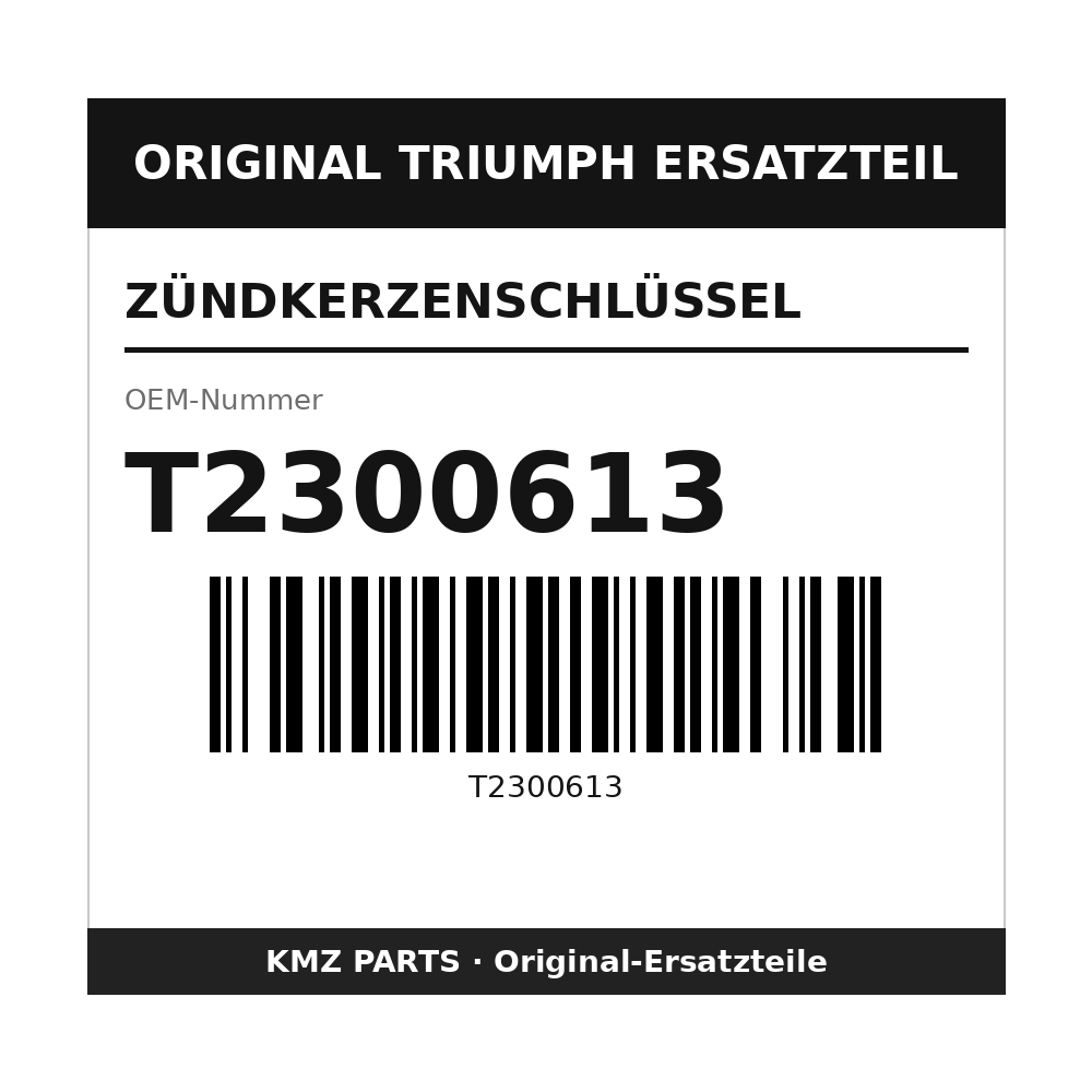 Triumph Zündkerzenschlüssel T2300613