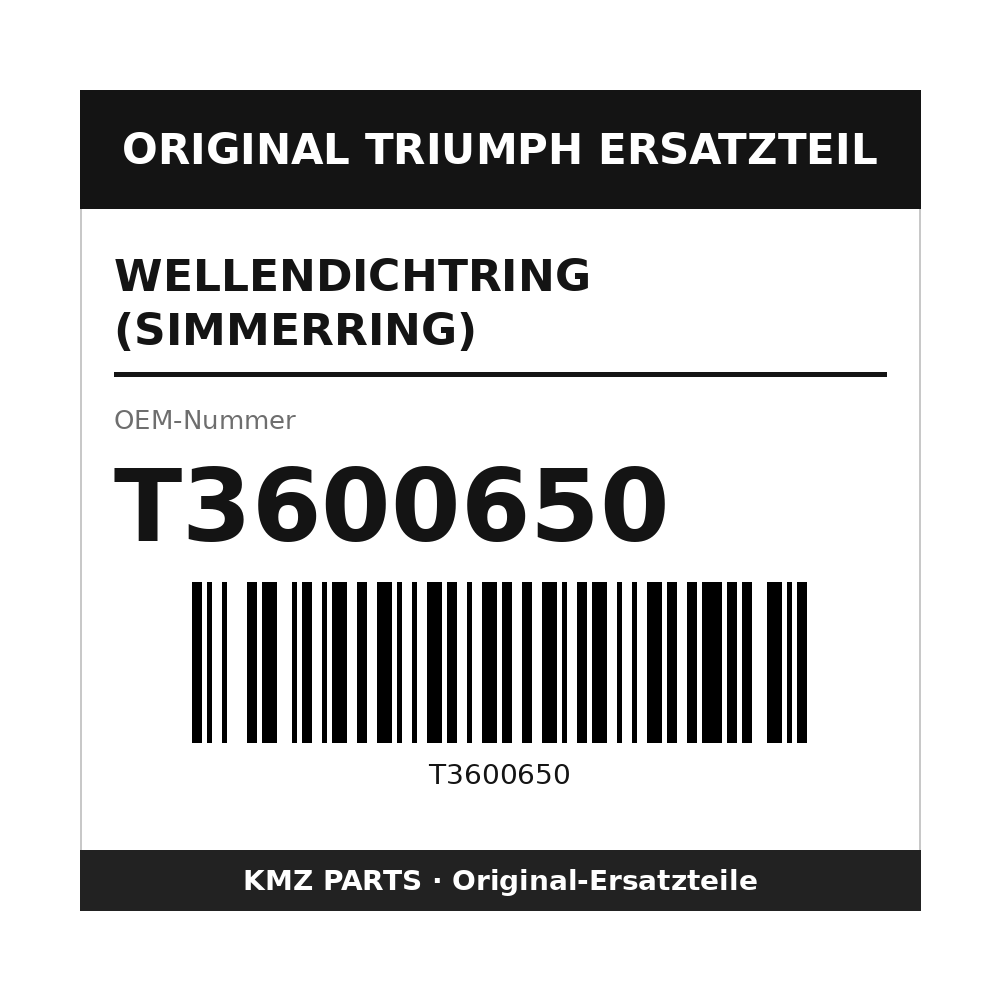 Triumph Wellendichtring (Simmerring) T3600650