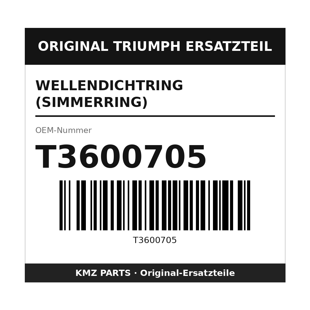 Triumph Wellendichtring (Simmerring) T3600705