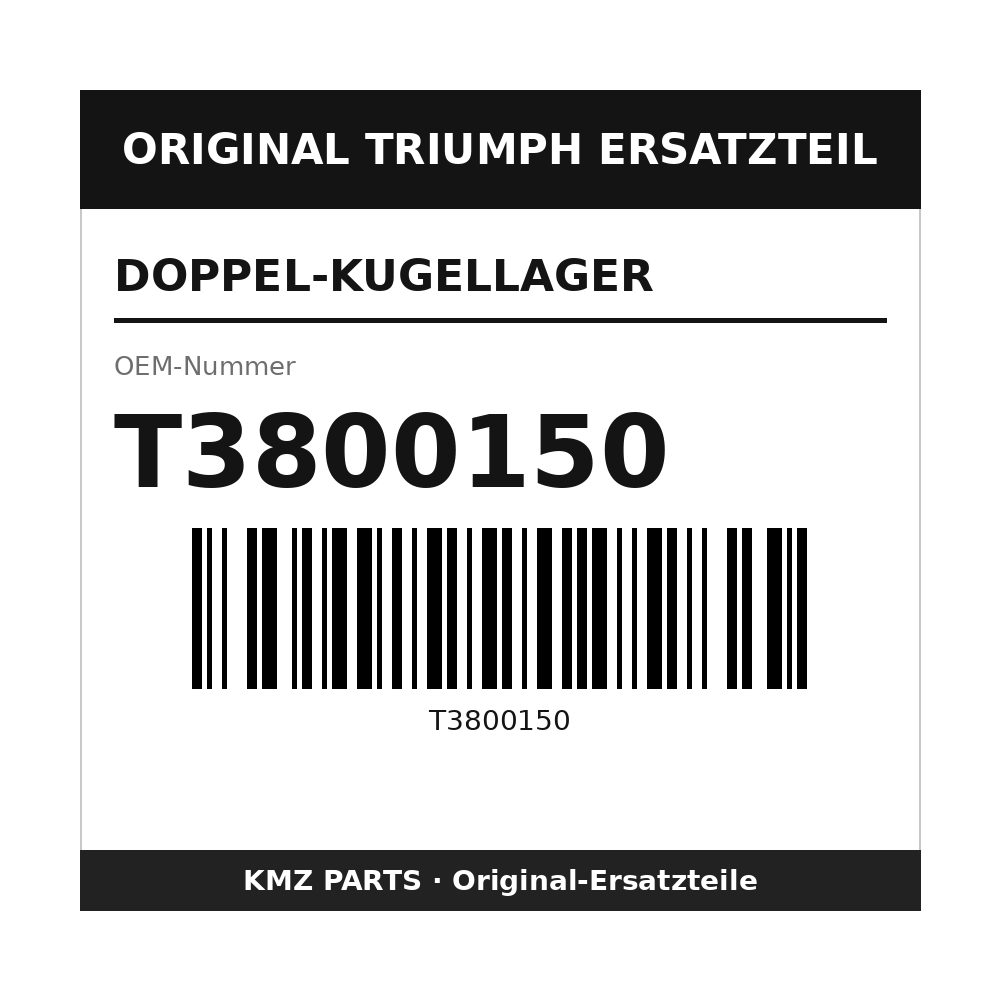 Triumph Doppel-Kugellager T3800150