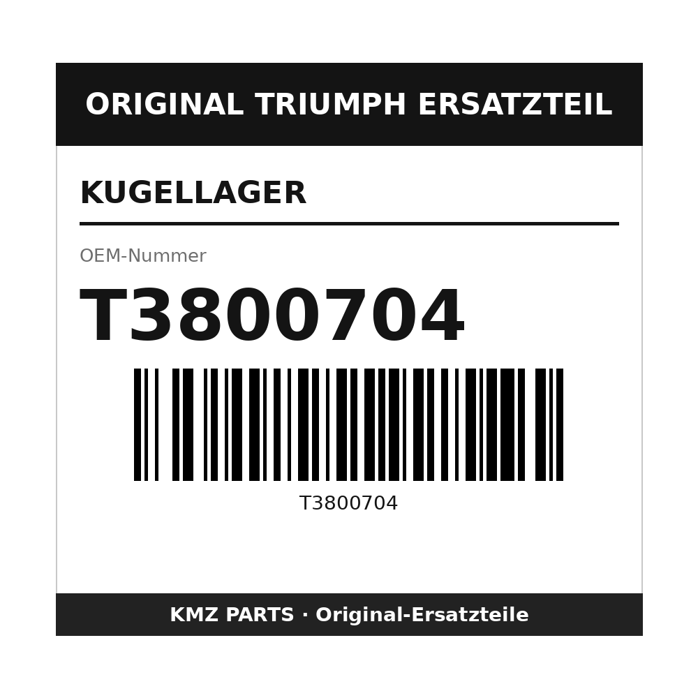 Triumph Kugellager T3800704
