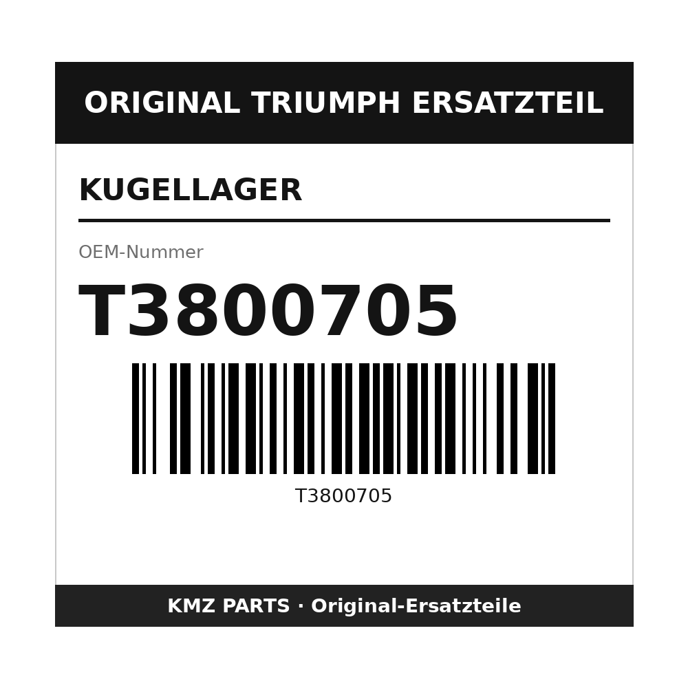 Triumph Kugellager T3800705