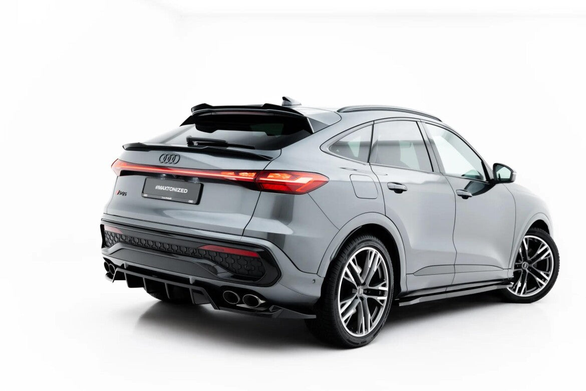 Unterer Heckspoiler Lippe passend für Audi SQ5 / Q5 S-Line Sportback Mk3 schwarz Hochglanz