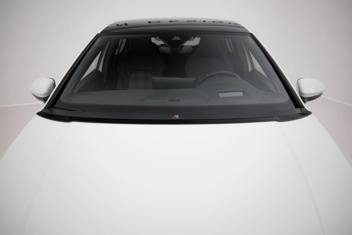 Verlängerung Motorhaube passend für VW Golf Mk8 schwarz Hochglanz