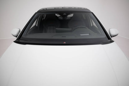 Verlängerung Motorhaube passend für VW Golf Mk8 schwarz Hochglanz