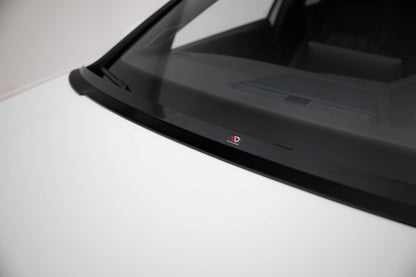 Verlängerung Motorhaube passend für VW Golf Mk8 schwarz Hochglanz